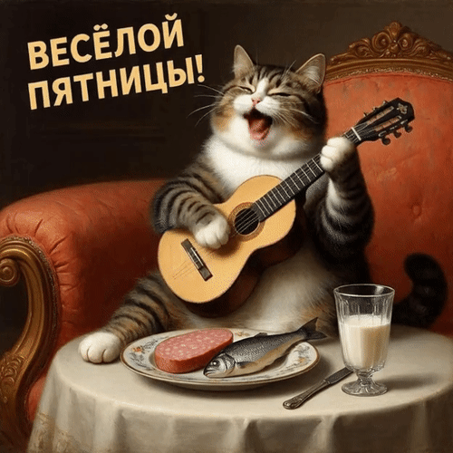 Анимированная открытка Весёлой пятницы!