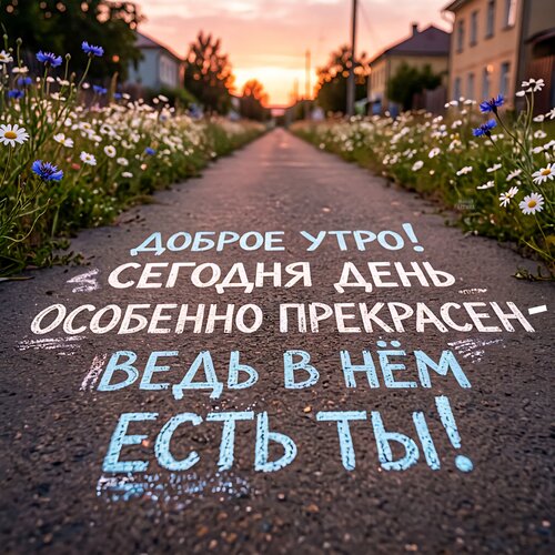 Открытка Доброе утро! Сегодня день особенно прекрасен-ведь в нем есть ты!