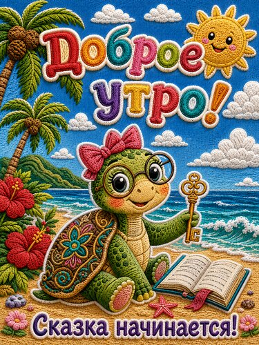 Открытка Доброе утро! Волшебная открытка с к чудесному дню.