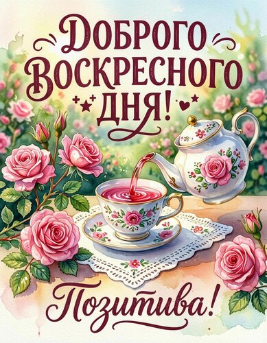 Открытка Доброго воскресного дня