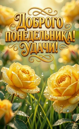 Открытка Доброго понедельника