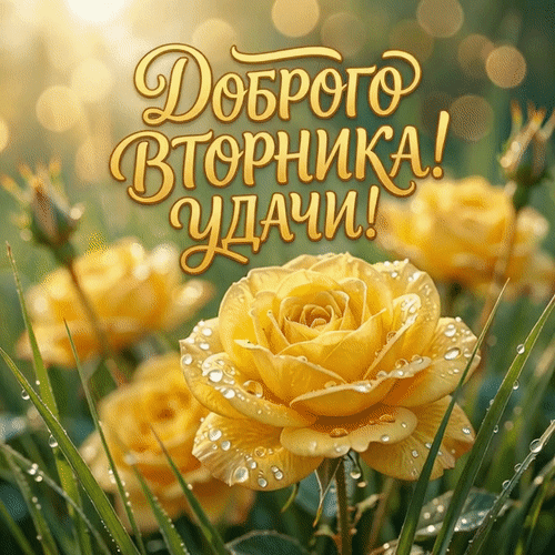 Анимированная открытка Доброго вторника