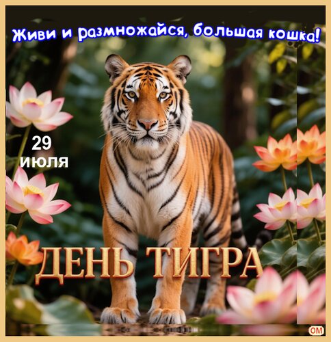 Открытка день тигра 2