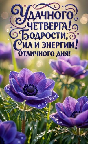 Открытка Удачного четверга
