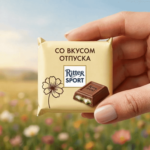 Анимированная открытка Ritter sport со вкусом отпуска