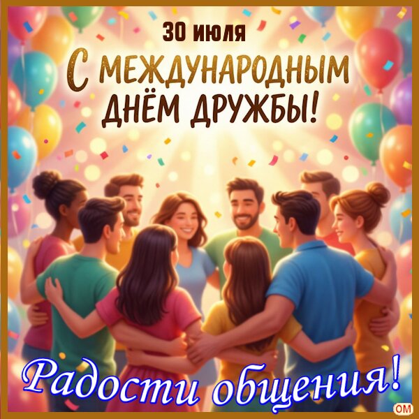 Открытка День дружбы
