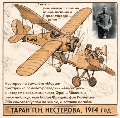 Открытка День памяти российских воинов, погибших в Первой мировой войне 2