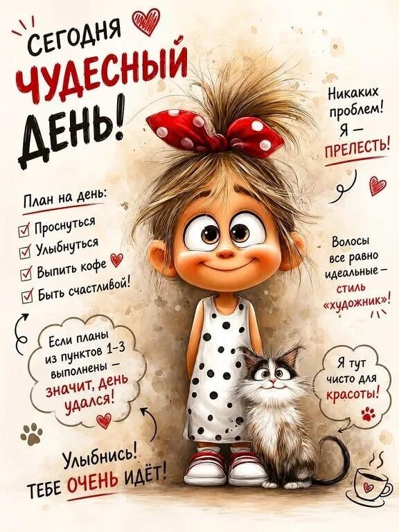 Открытка Сегодня чудесный день