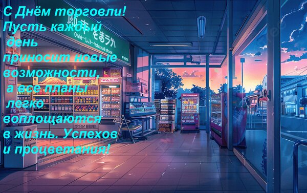 Открытка С Днём торговли! Пусть каждый день приносит новые возможности, а все планы легко воплощаются в жизнь