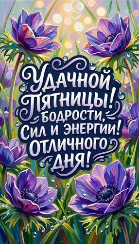 Открытка Удачной пятницы