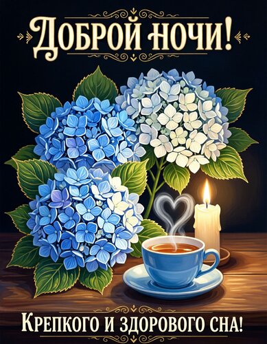 Открытка Доброй ночи