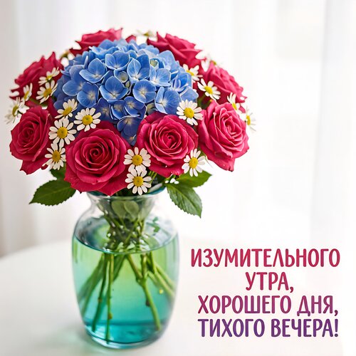 Открытка Изумительного утра, хорошего дня, тихого вечера!