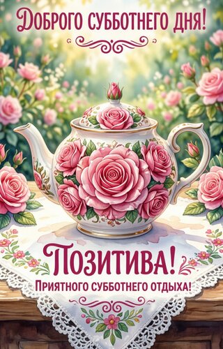 Открытка Приятного субботнего дня