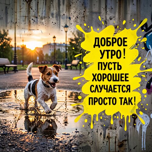 Открытка Доброе утро! Пусть хорошее случается просто так!
