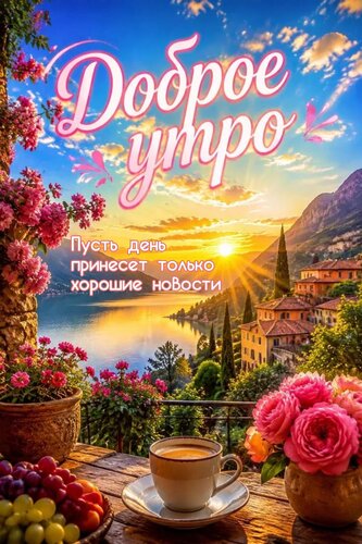 Открытка Пусть день принесет только хорошие новости