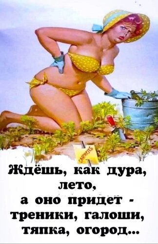 Открытка ждёшь как дура лета