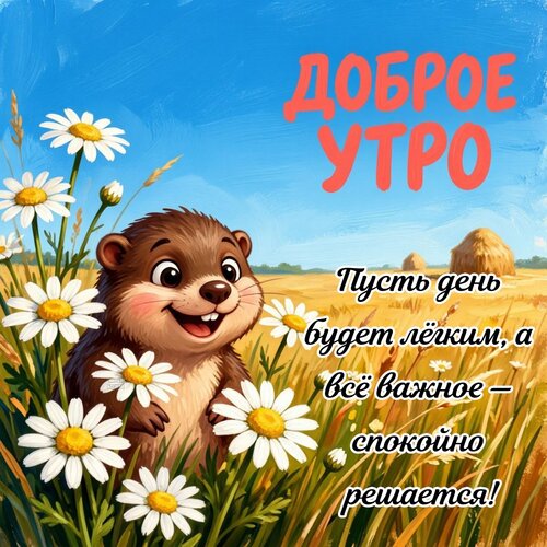 Открытка Доброе утро