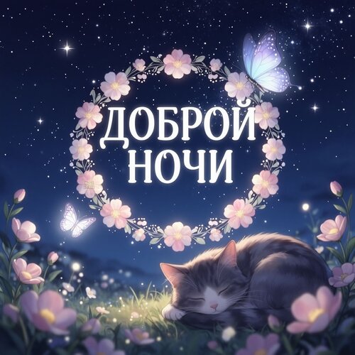 Открытка Доброй ночи