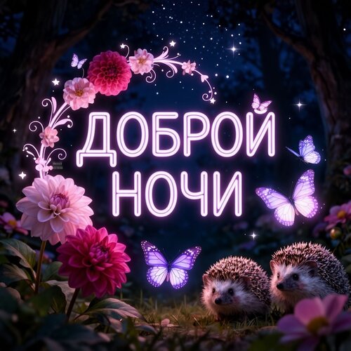 Открытка Доброй ночи