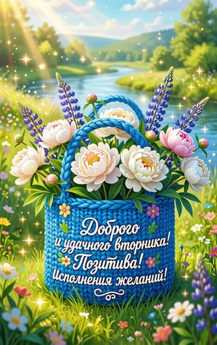 Открытка Доброго и удачного вторника