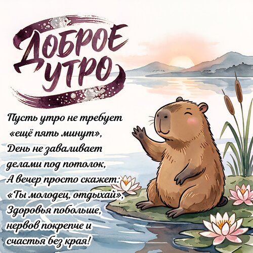 Открытка Доброе утро