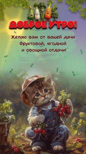 Открытка Доброе утречко