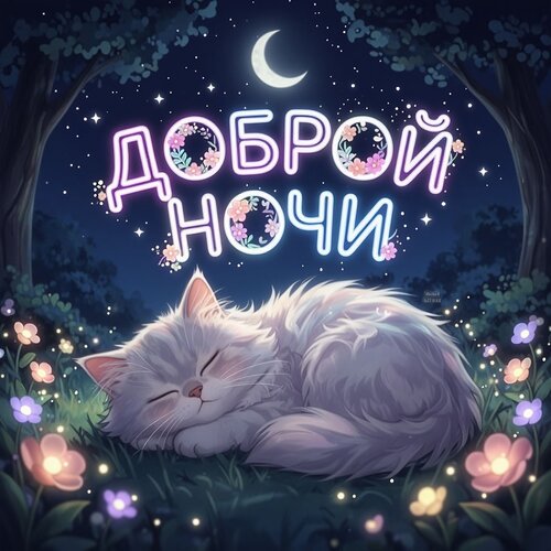 Открытка Доброй ночи