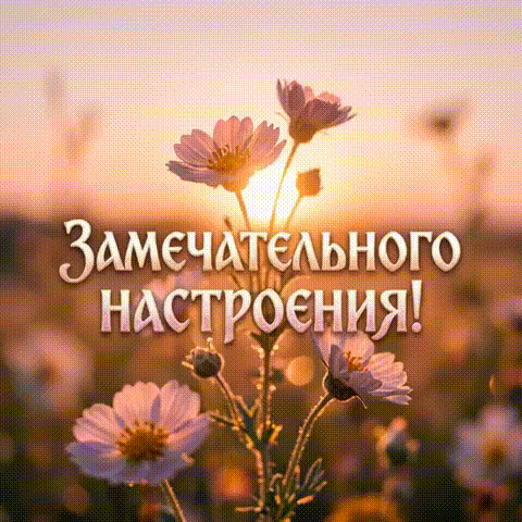 Анимированная открытка Замечательного настроения!
