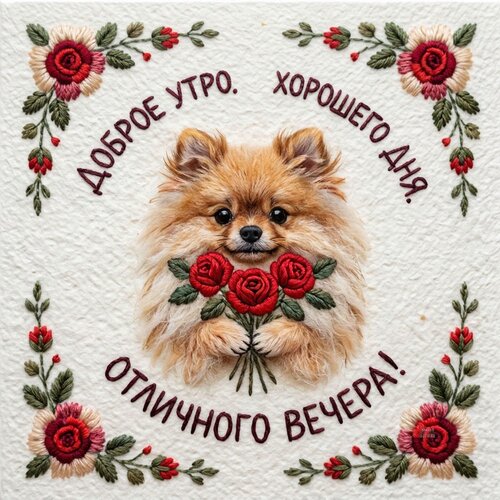 Открытка Доброе утро. Хорошего дня. Отличного вечера!