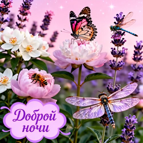 Открытка Доброй ночи