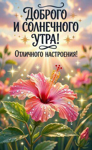 Открытка Доброго и солнечного утра