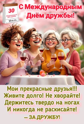 Открытка С международным днём дружбы