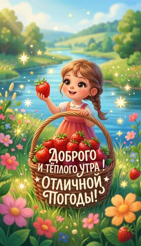 Открытка Доброго и теплого утра