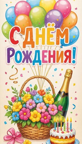 Открытка с днем рождения