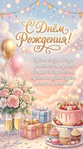 Открытка с днем рождения