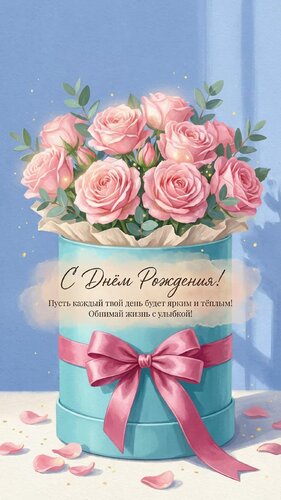 Открытка с днем рождения