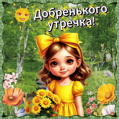 Анимированная открытка Доброго утречка!