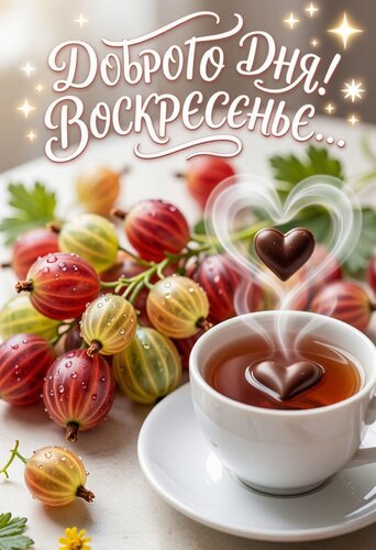Открытка Доброго дня воскресенья