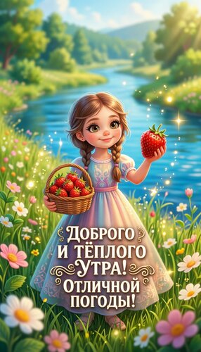 Открытка Доброго и теплого утра