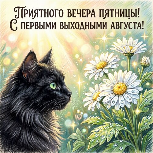 Открытка Приятного вечера Пятницы
