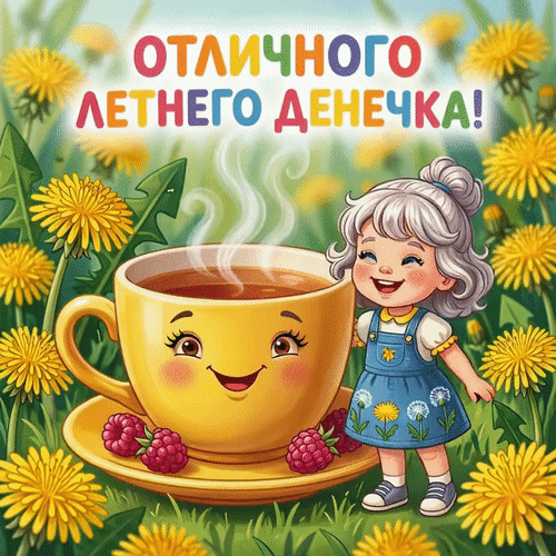 Анимированная открытка Отличного летнего денечка!