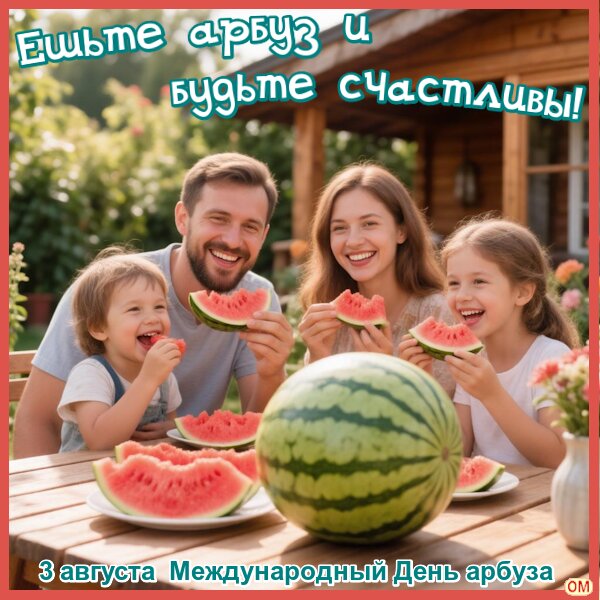 Открытка День арбуза 1