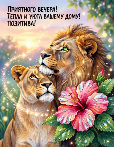 Открытка Добрый вечер