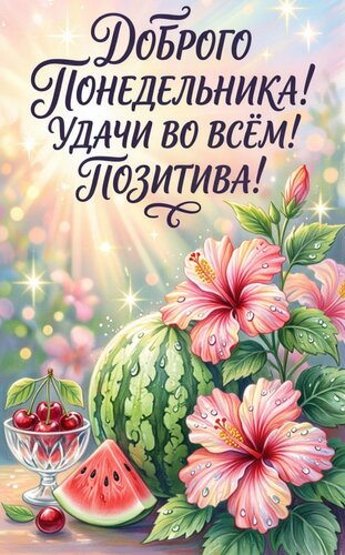 Открытка Доброго понедельника