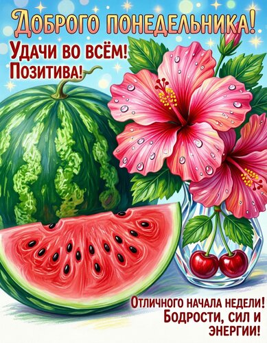 Открытка Доброго понедельника