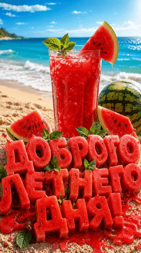 Анимированная открытка Доброго летнего дня!