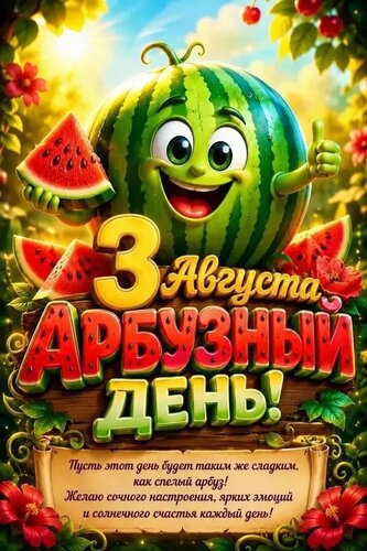 Открытка Арбузный день