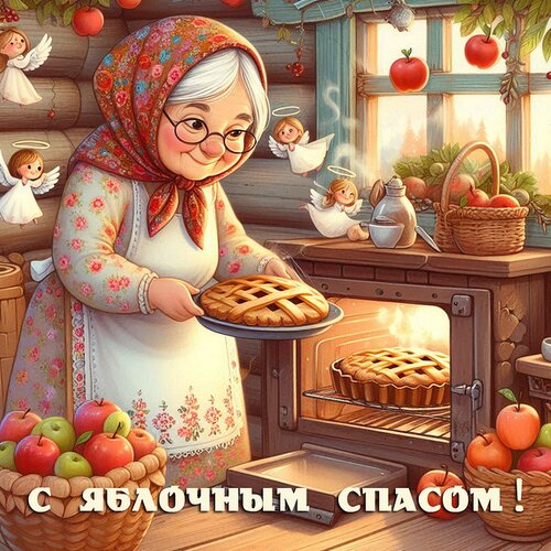 Открытка Яблочный спас