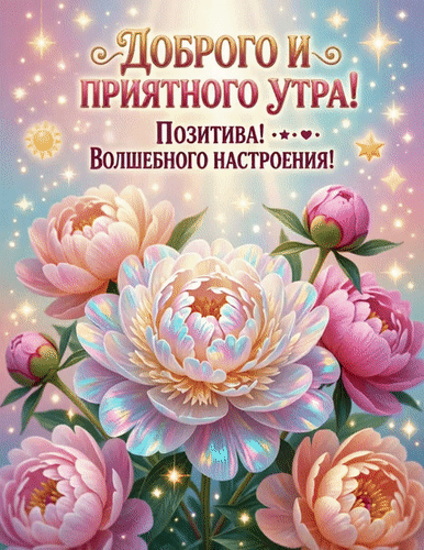 Анимированная открытка Доброго и приятного утра!