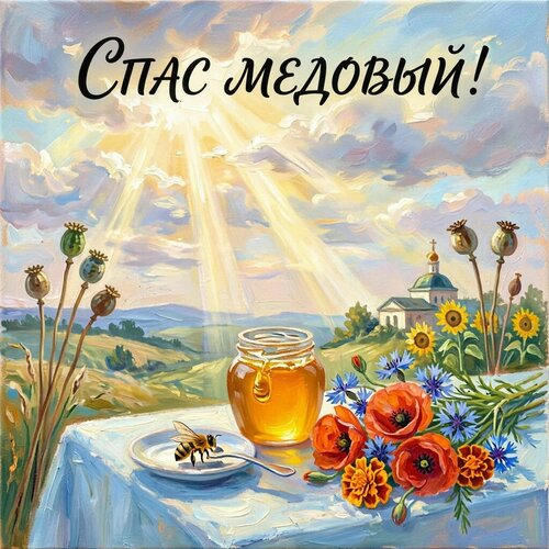 Открытка Спас Медовый